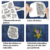 4 Sheets 11.6x8.2 Inch Stick and Stitch Embroidery Patterns DIY-WH0455-043-3