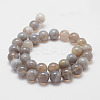 Natural Striped Agate/Banded Agate Bead Strands G-K155-D-10mm-02-2