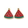 Fruit Seris 304 Stainless Steel Enamel Charms STAS-U060-03G-15-1