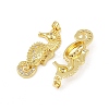 Brass Micro Pave Cubic Zirconia Pendants KK-F908-24G-2