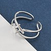304 Stainless Steel Open Cuff Rings for Women RJEW-A079-04B-P-3