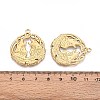 304 Stainless Steel Howling Wolf Pendants X-STAS-T067-36G-3