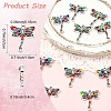 10Pcs Alloy Dragonfly Links Connectors FIND-YW0010-53-3