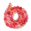 Dyed & Heated Natural Dragon Veins Agate Beads Strands G-P539-A01-04-3