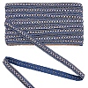 Polyester Centipede Braided Wavy Ribbon OCOR-WH0070-319C-1