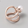 Alloy with Plastic Scarf Buckle Ring AJEW-CJC0009-03RG-2