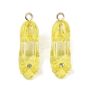 Transparent Resin Rhinestone Pendants RESI-Q021-01E-1
