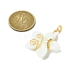 Natural Carved Freshwater Shell Pendants PALLOY-JF03391-2