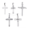 5Pcs 5 Styles 304 Stainless Steel Pendants STAS-PH0006-82-6