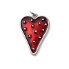 Brass Enamel Pendants X-KK-Q098-22G-B-1
