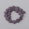 Dyed Natural Lava Rock Bead Strands G917-4-2