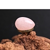 Natural Rose Quartz Egg Figurines Statues for Home Office Desktop Decoration PW-WG1DC51-12-1