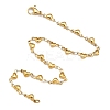 304 Stainless Steel Heart Link Bracelets X-BJEW-M121-03G-4