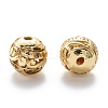 Alloy Hollow Beads X1-PALLOY-P238-09G-RS-2