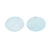 Spray Painted Natural Capiz Shell Disc Links Connector Charms SSHEL-T017-32B-2
