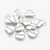 Tibetan Style Heart Alloy Pendants TIBEP-Q043-201-RS-1