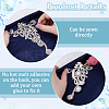 2Pcs 2 Styles Flower Alloy Rhinestone Ornament Accessories DIY-FG0008-05B-3