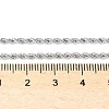 Tarnish Resistant 304 Stainless Steel Rope Chain Necklaces STAS-M174-008P-A-2
