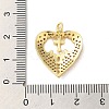 Mother's Day Brass Micro Pave Clear Cubic Zirconia Pendants FIND-Z041-20J-3