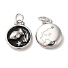 304 Stainless Steel Enamel Pendants STAS-A080-43P-10-1