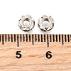 Brass Micro Pave Clear Cubic Zirconia Beads KK-K300-06B-P-2