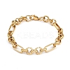 304 Stainless Steel Figaro Chain Bracelets for Women BJEW-Z143-06G-4