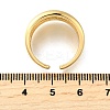 Brass Micro Pave Cubic Zirconia Adjustable Open Cuff Rings for Women RJEW-K292-03G-5