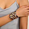 Leopard Print Alloy Cuff Bangles  for Women WGB08C8-01-2