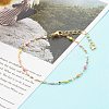 304 Stainless Steel Enamel Link Chains Bracelets BJEW-JB06336-5