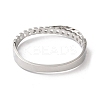 Non-Tarnish Cross 304 Stainless Steel Hollow Hinged Bangles for Women BJEW-I315-19P-3