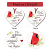 CRASPIRE 1Pc Acrylic Memorial Heart Big Pendants Decorations DIY-CP0008-28B-4