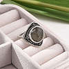 Natural Labradorite Adjustable Rings G-P560-03AS-05-3