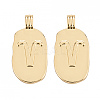 Brass Pendants KK-O140-20G-06-2