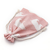 Polycotton(Polyester Cotton) Packing Pouches Drawstring Bags ABAG-S003-01B-3