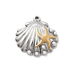 304 Stainless Steel Pendants STAS-A126-03E-GP-1