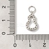 Brass Micro Pave Cubic Zirconia Charms KK-C072-46P-3