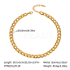 Stainless Steel Curb Chain Necklaces for Unisex OZ3684-3-1