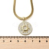 Brass Micro Pave Clear Cubic Zirconia Sun Pendants NJEW-H066-02G-3