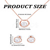1 Set Alloy & Round Imitation Pearl Pendant Necklaces & Stud Earrings Sets SJEW-LP0001-57RG-2