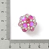 Sparkling Acrylic Encrusted Round Beads CLAY-NH0003-03S-03-3