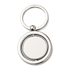 Rotatable Alloy Blank Keychain Cabochon Settings KEYC-F041-01P-1