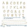 26Pcs A~Z Alphabet Necklaces Making Kits DIY-YW0002-29G-2