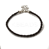 Trendy Braided Imitation Leather Bracelet Making BJEW-S076-017-1