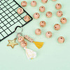 Natural Undyed Beech Beads WOOD-BT0001-04-24