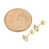 Square Crystal Rhinestone Ear Fake Plugs EJEW-H105-21G-A-6
