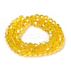 Transparent Electroplate Glass Beads Strands GLAA-F029-2mm-A22-2