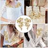 1Pair Flower Lace Polyester Embroidery Organza Ornament Accessories DIY-CY0002-32A-5
