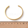 304 Stainless Steel Plain Cuff Bangles for Women BJEW-P344-01B-G-5