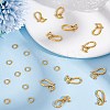 100Pcs Tibetan Style Hook and Eye Clasps FIND-GO0003-01AG-4