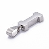 Non-Tarnish 304 Stainless Steel Letter Pendants STAS-H127-I-P-2